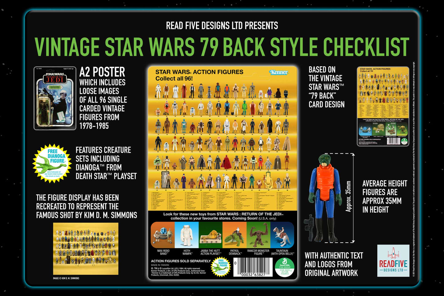 ROJ Figure Card Back Checklist Poster + Free Book of Boba Fett Poster*