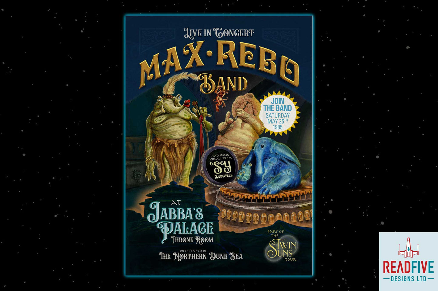 Max Rebo Band A2 Poster + Free Book of Boba Fett Poster*