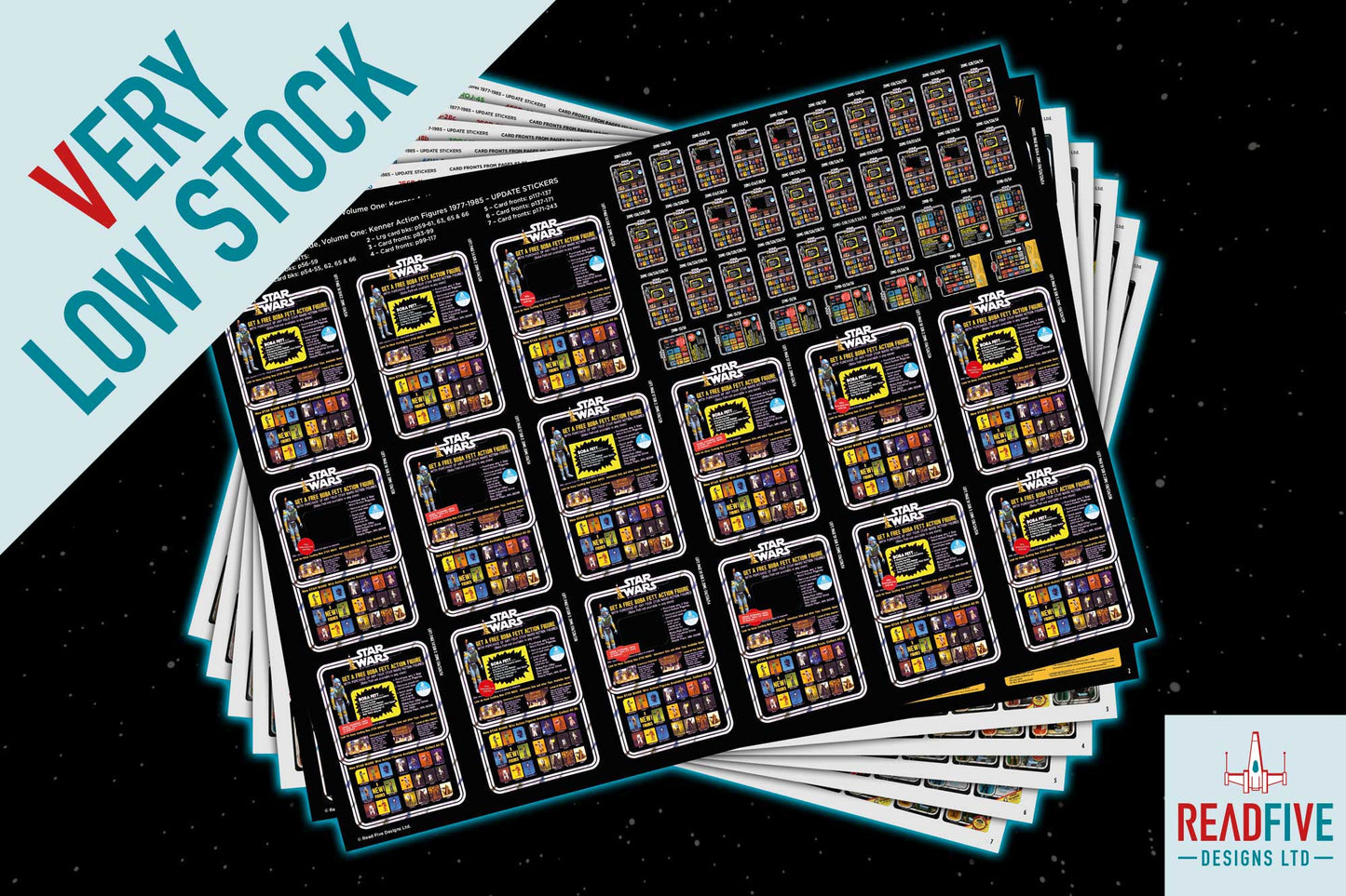 Sticker Sheets for Star Wars Toy Guide Volume One